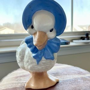 Vintage Farm Duck Figurine Beatrix Potter Inspired Jemina